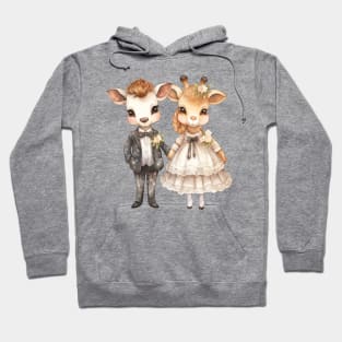 Giraffe Couple Gets Married Hoodie